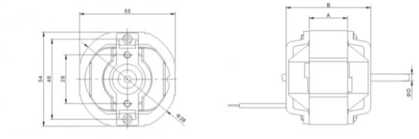 Shaded Pole Motor, PLD 58 Series